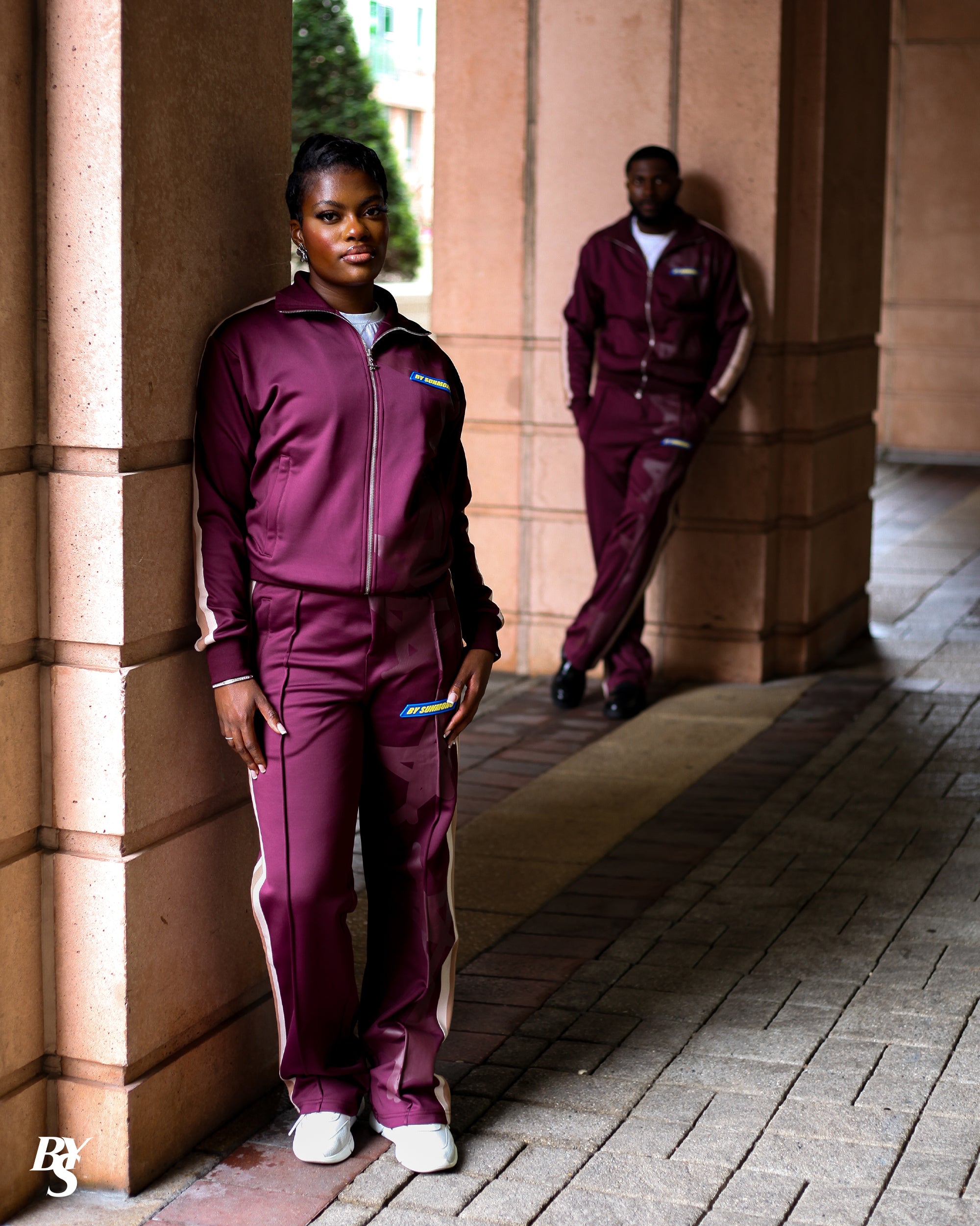 Uptown Track Pants - Bordeaux (IN STOCK - Shipping Immediately)