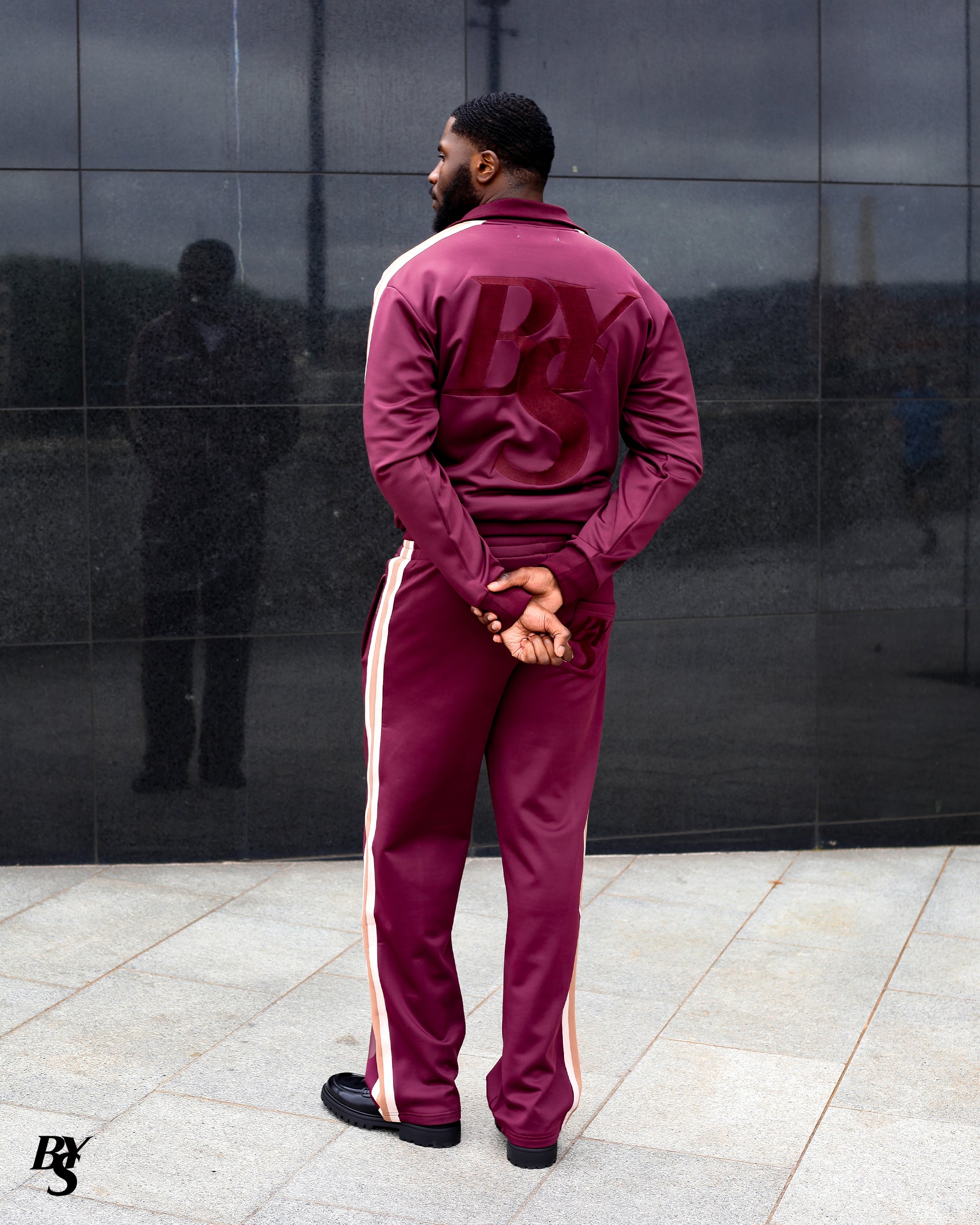 Uptown Track Pants - Bordeaux (IN STOCK - Shipping Immediately)