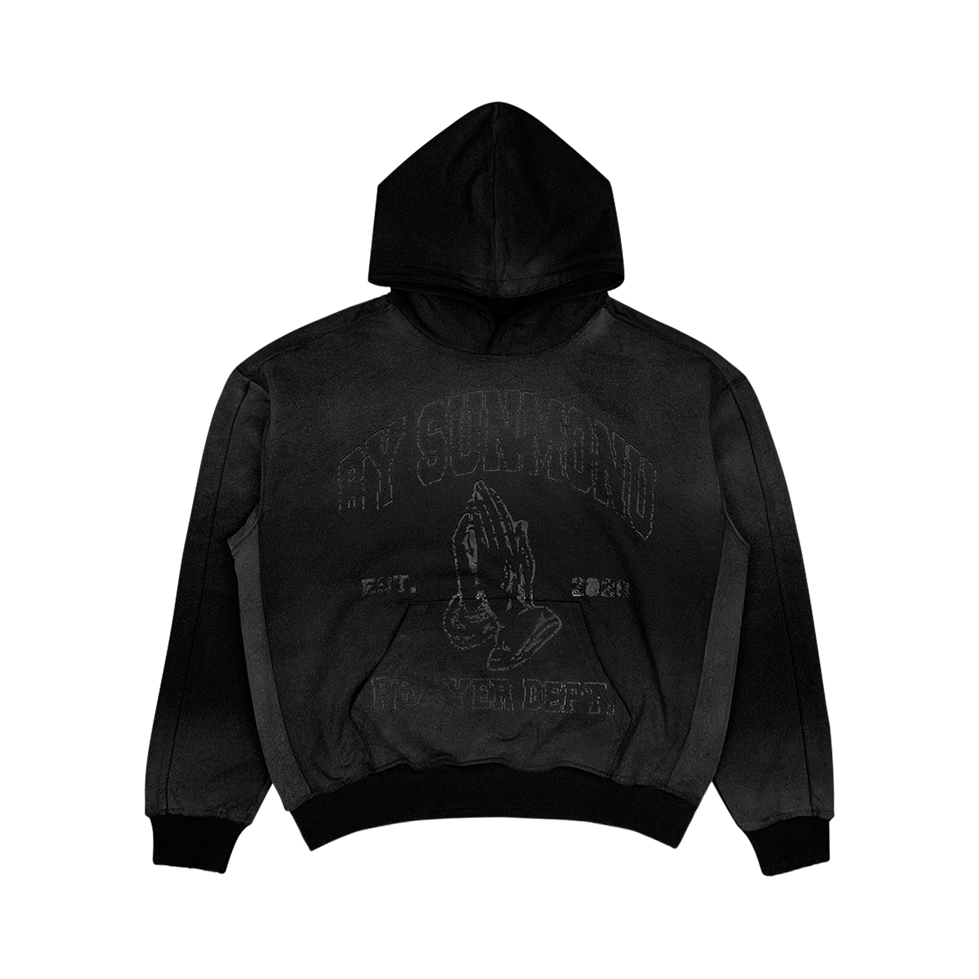 Prayer Dept Hoodie - Midnight Black