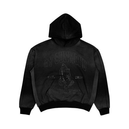 Prayer Dept Hoodie - Midnight Black