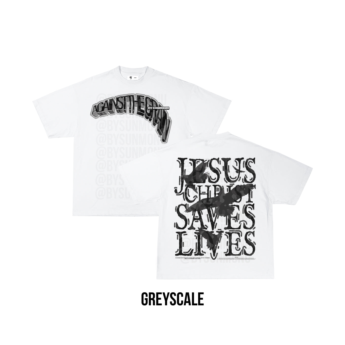 Jesus Christ Saves Lives Camo T-Shirt - White (SHIPS AFTER 10 WORKING DAYS)