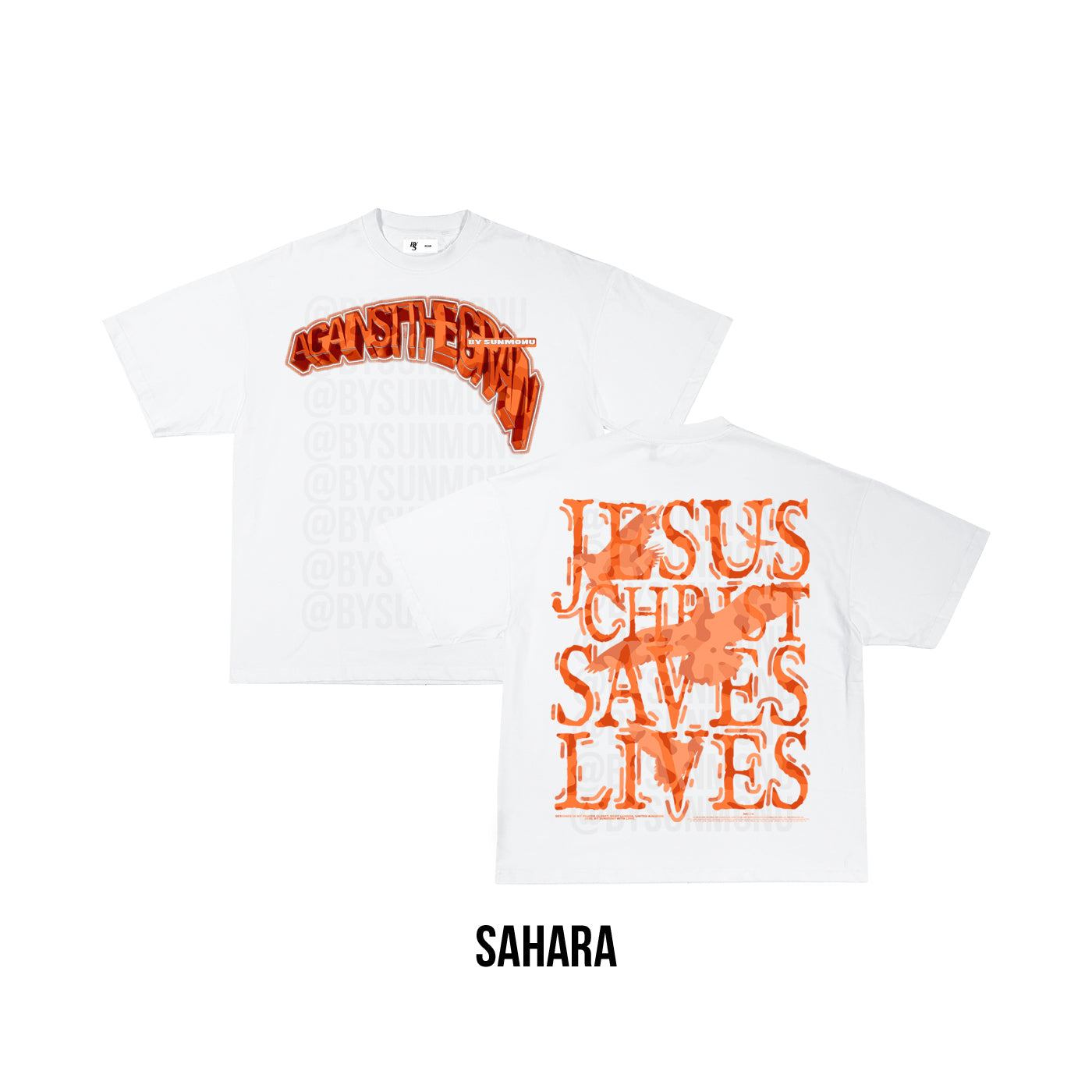 Jesus Christ Saves Lives Camo T-Shirt - White (SHIPS AFTER 10 WORKING DAYS)