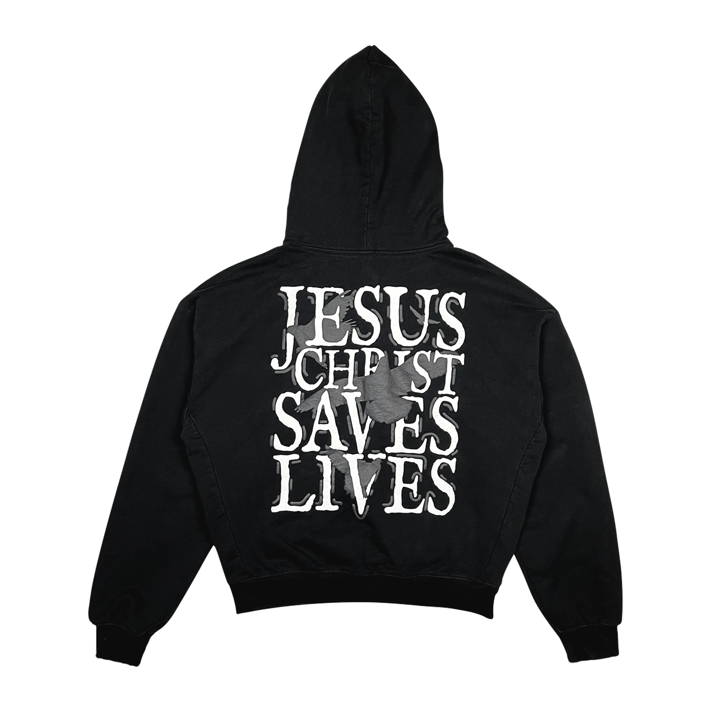 Jesus Christ Saves Lives Hoodie - Black (Ships in 5-10 working days)