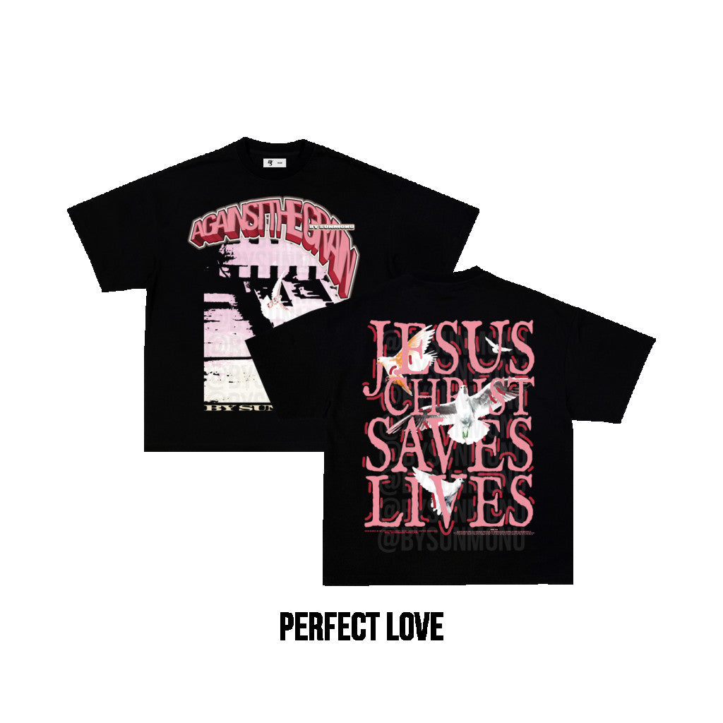 Jesus Christ Saves Lives Archive T-Shirt - Black