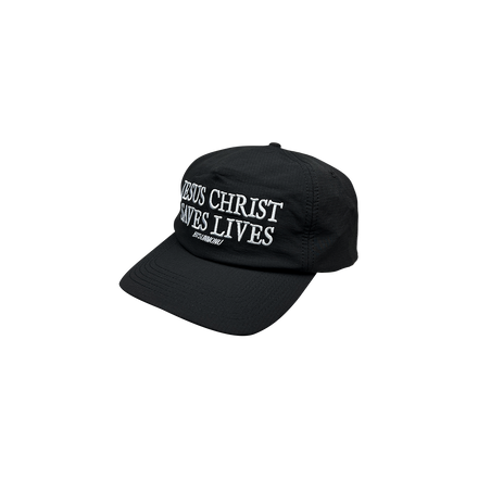 Jesus Christ Saves Lives Cap - Black (Ships Immediately)