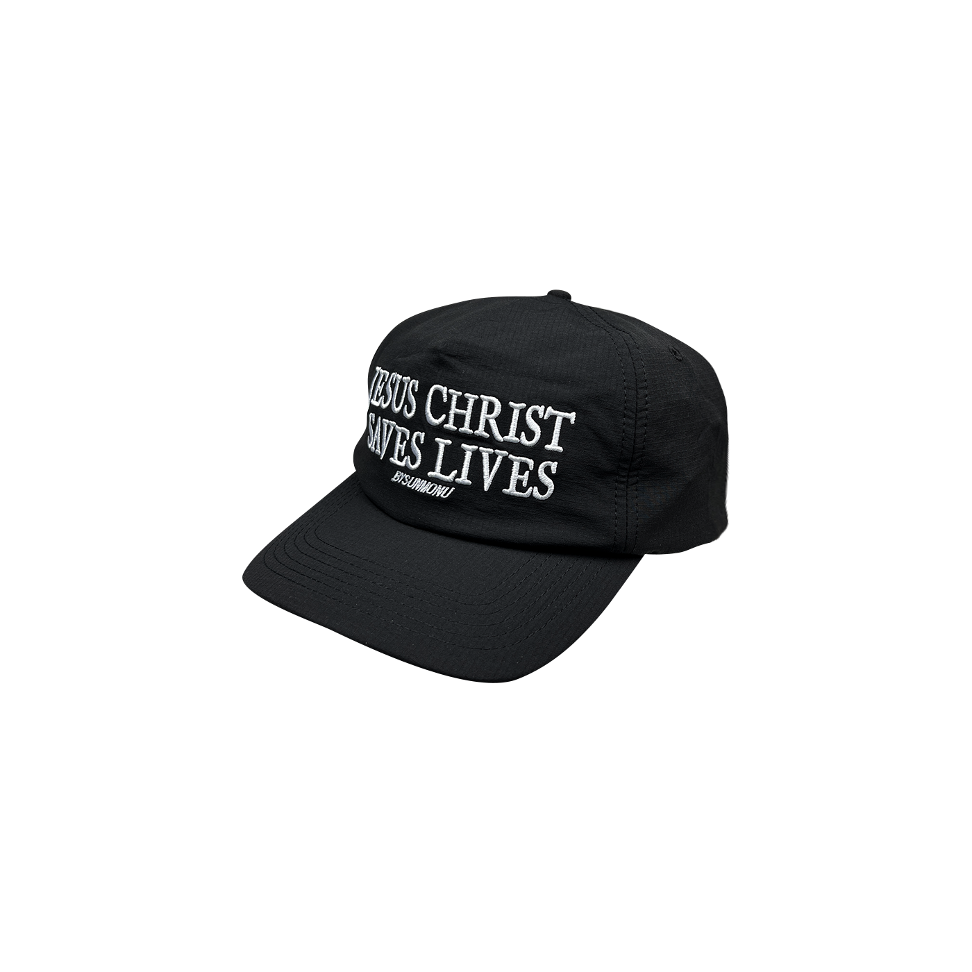 Jesus Christ Saves Lives Cap - Black