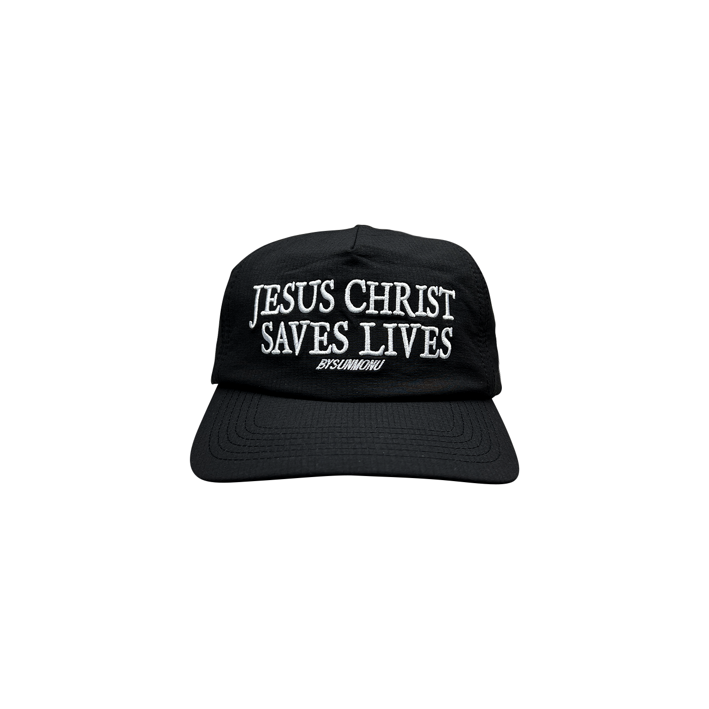 Jesus Christ Saves Lives Cap - Black