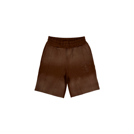 Prayer Dept Shorts - Chocolate (IN STOCK - Shipping Immediately)